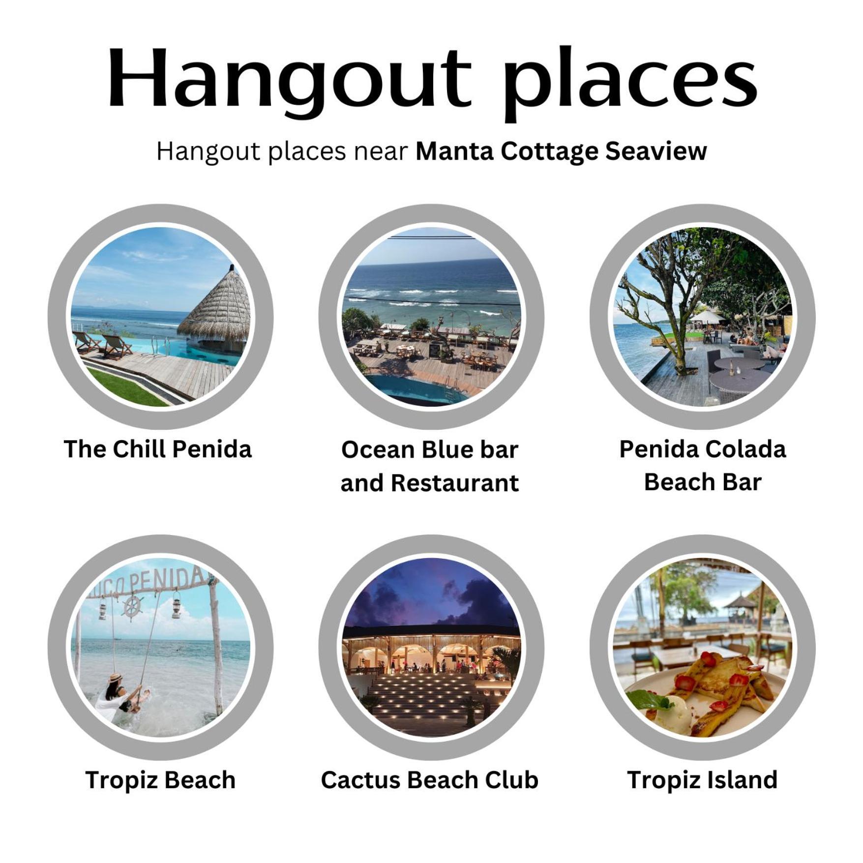 Manta Cottages With Sea View Batununggul Екстер'єр фото